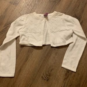 Girls white dress top